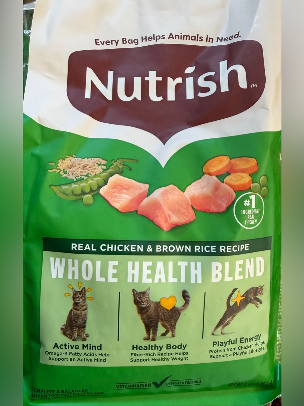 Cat food, bag of 3lb